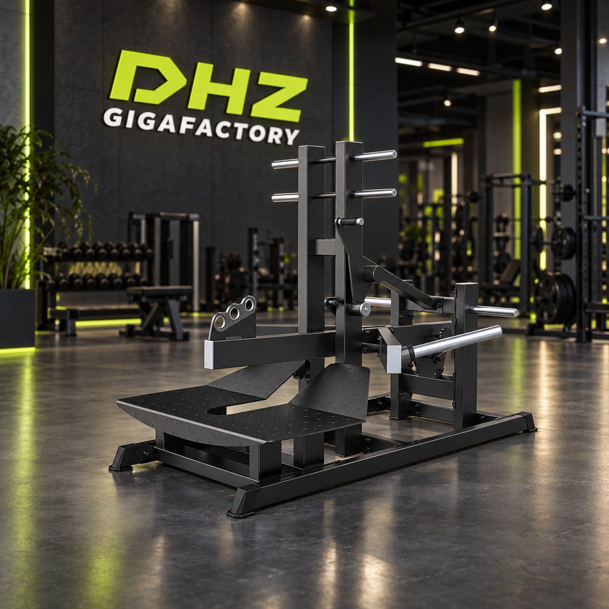 DHZ D601 Belt Squat im DHZ Gigafactory Fitnessstudio