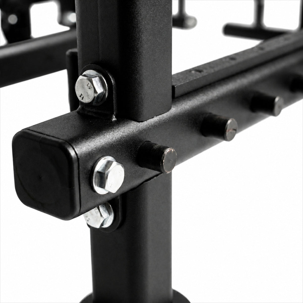 DHZ A606 Glute Bridge Bench – Plate Loaded Glute Bench – Detailansicht der Widerstandsband-Aufnahmen