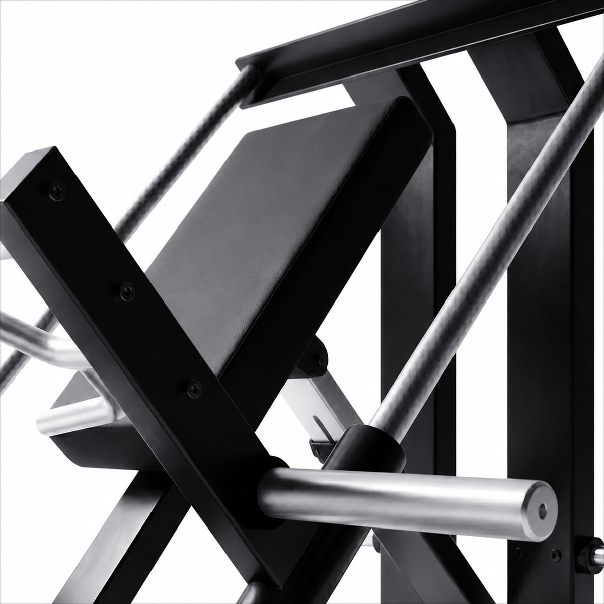 DHZ A611 Incline Linear Row – Detailansicht der robusten Studiokonstruktion – Fitnessstudio, Krafttraining und kommerzieller Studioeinsatz