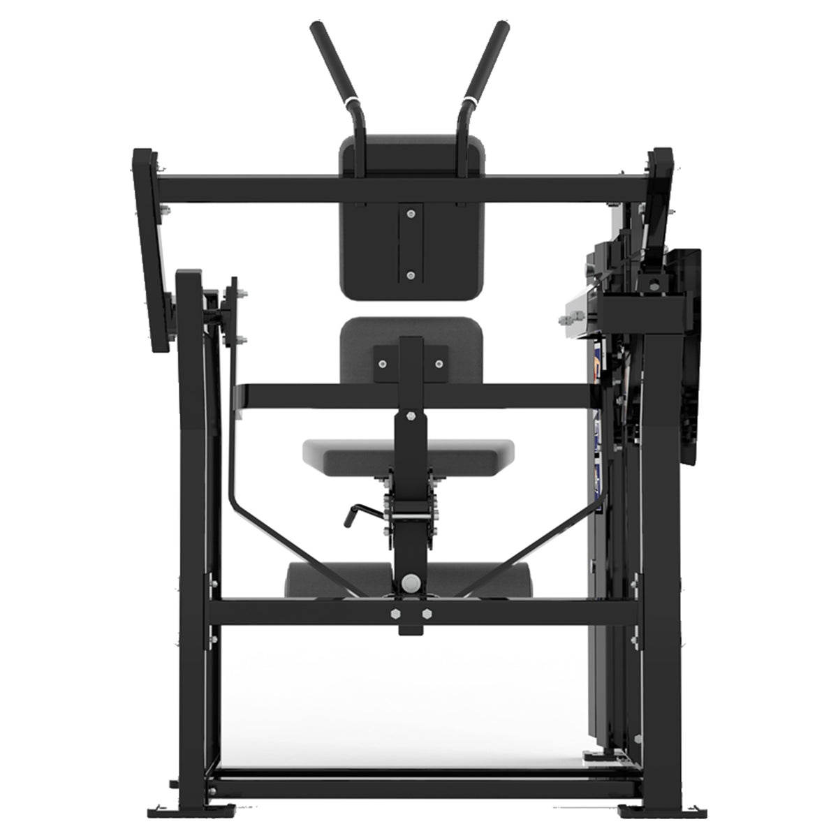 DHZ D-FORCE PM2046 Abdominal Crunch – Dual Weight Stack Bauchmaschine – schwarze Polster, Produktansicht 06