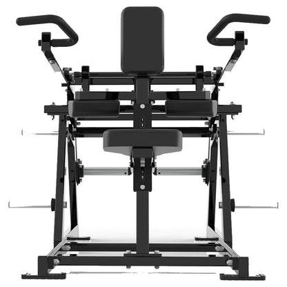 DHZ P-FORCE PM2018 Seated Dip – Plate Loaded Sitzende Dip-Maschine – schwarze Polster, Produktansicht 06