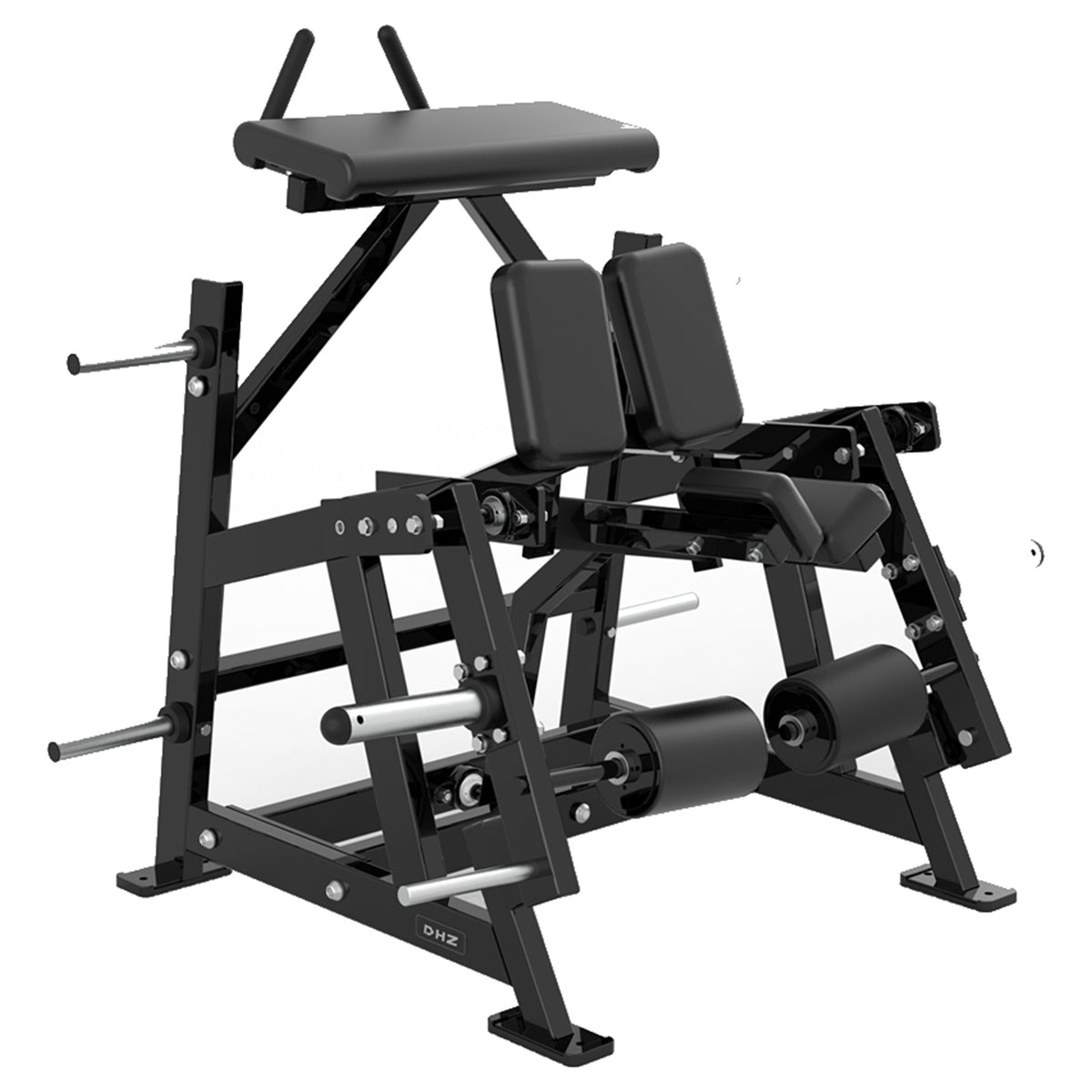 DHZ P-FORCE PM2031 Iso-Lateral Kneeling Leg Curl – Plate Loaded Iso-Lateraler kniender Beinbeuger – schwarze Polster, Produktansicht 06