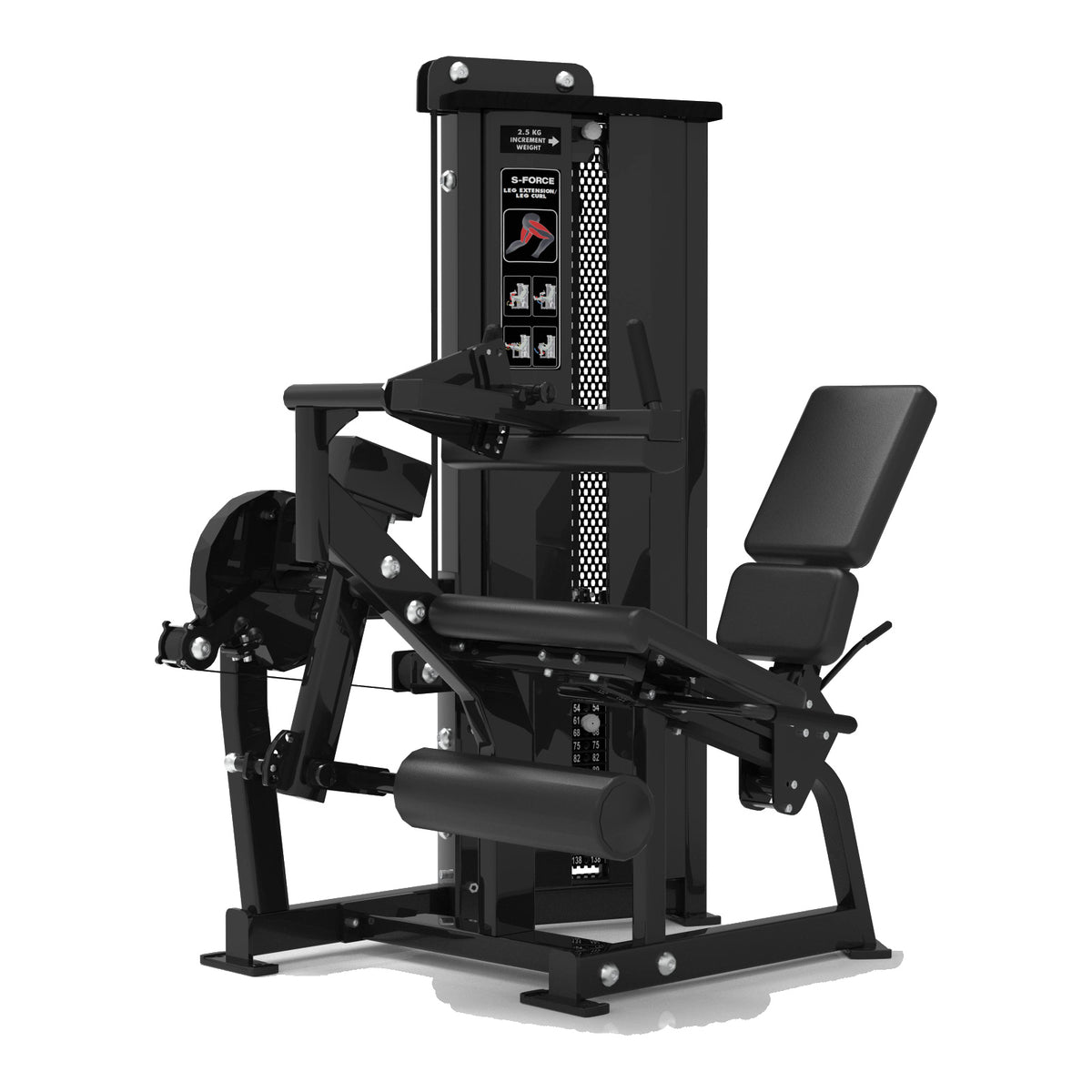DHZ S-FORCE SM5086 Dual Leg Extension & Prone Leg Curl – předkopávání a zakopávání vleže pro fitness centra