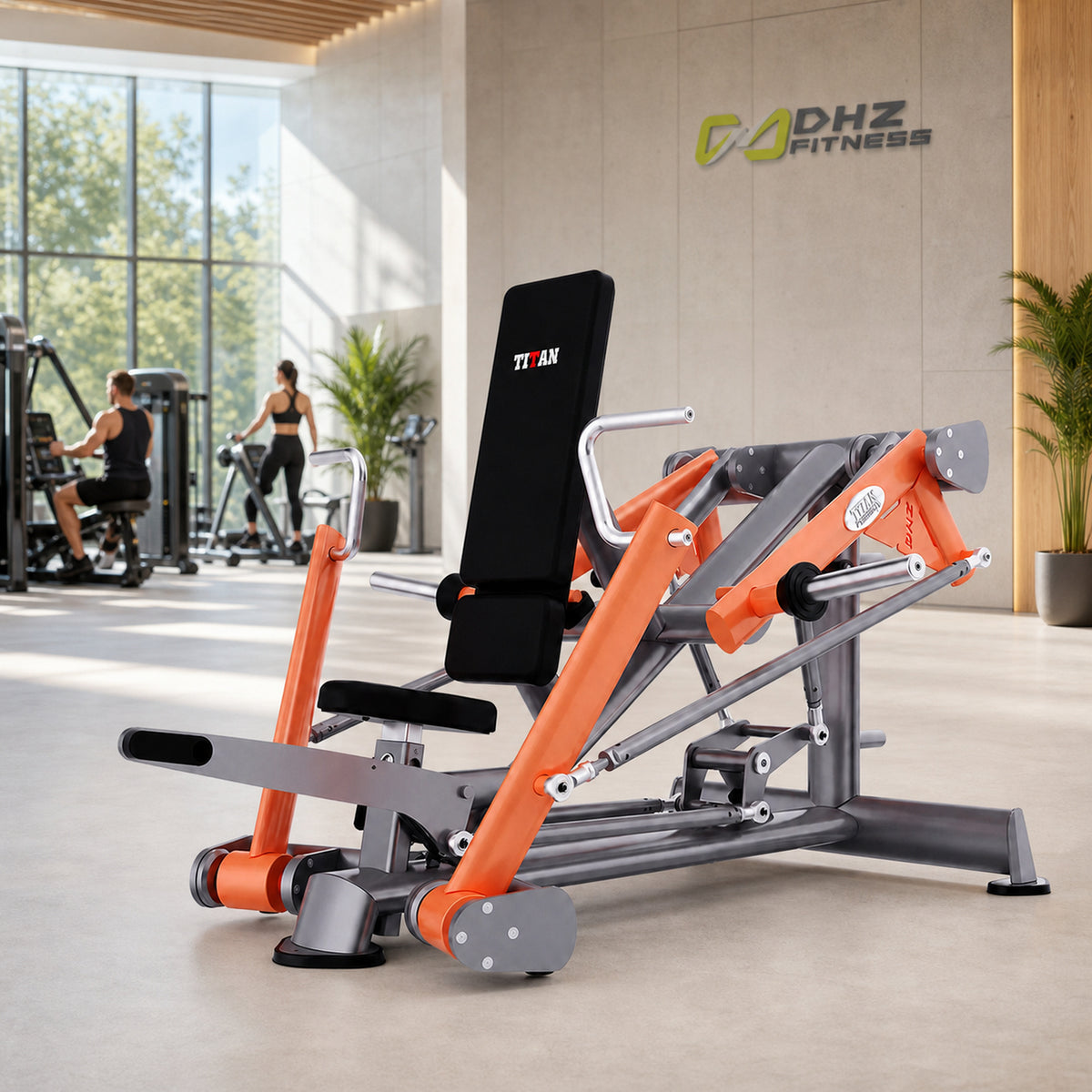 DHZ TITAN Extreme T905 Super Decline Chest Press – Brustpresse für unteres Brusttraining – super decline chest press untere brust premium ambiente hell