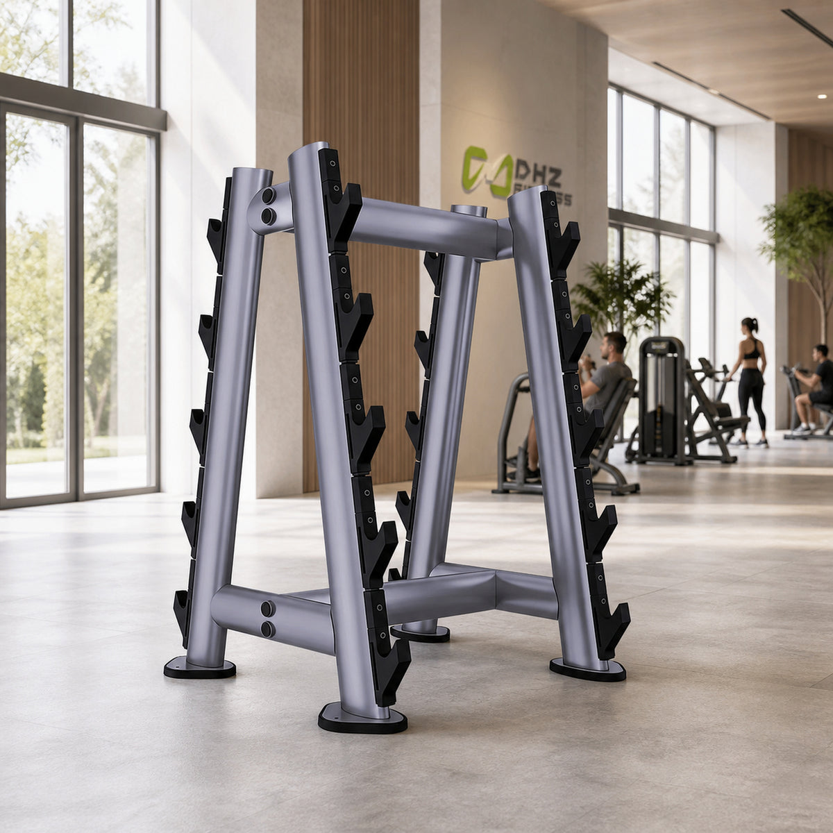 DHZ TITAN Extreme T942 Barbell Rack – Professioneller Langhantelständer – barbell rack langhantelstaender premium ambiente hell