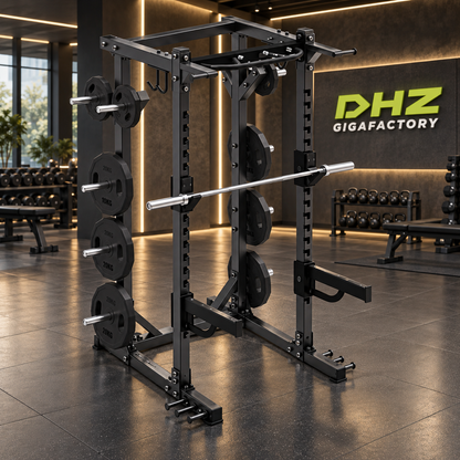 DHZ E6221 Basic Half Rack im DHZ Gigafactory Fitnessstudio