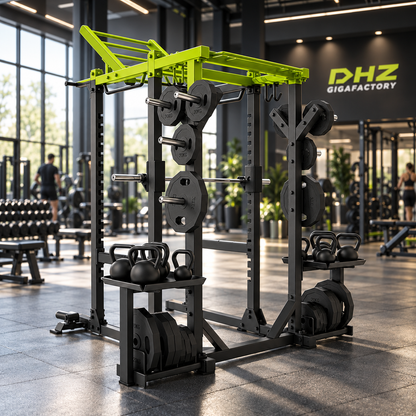 DHZ E6225 Tower Power Rack im DHZ Gigafactory Fitnessstudio