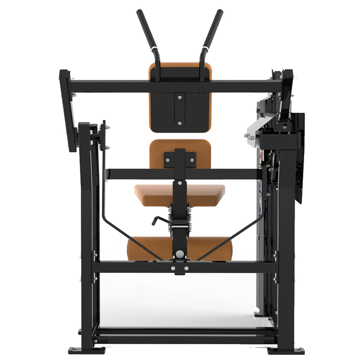 DHZ D-FORCE PM2046 Abdominal Crunch – Dual Weight Stack Bauchmaschine – braune Polster, Produktansicht 07