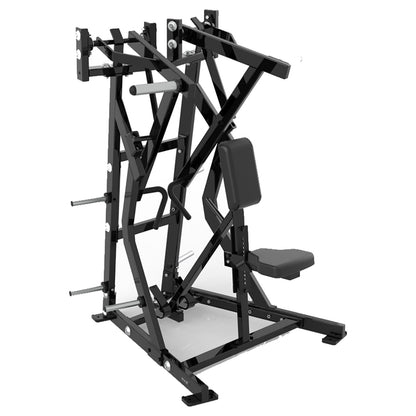 DHZ P-FORCE PM2009 Iso-Lateral Low Row – Plate Loaded Iso-Laterale Low-Row-Maschine – schwarze Polster, Produktansicht 07