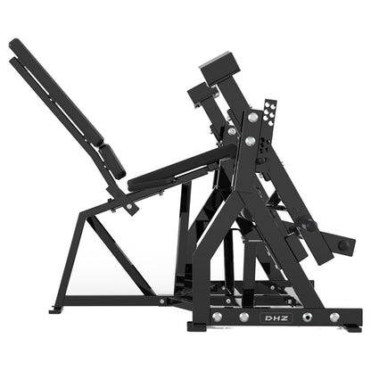 DHZ P-FORCE PM2022 Iso-Lateral Leg Extension – Plate Loaded Iso-Lateraler Beinstrecker – schwarze Polster, Produktansicht 07