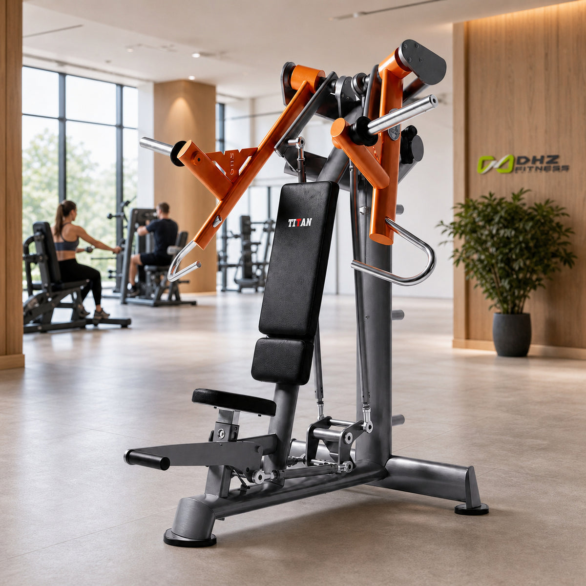 DHZ TITAN Extreme T903 Super Incline Wide Chest Press – Schrägbank – super incline wide chest press obere brust premium ambiente hell