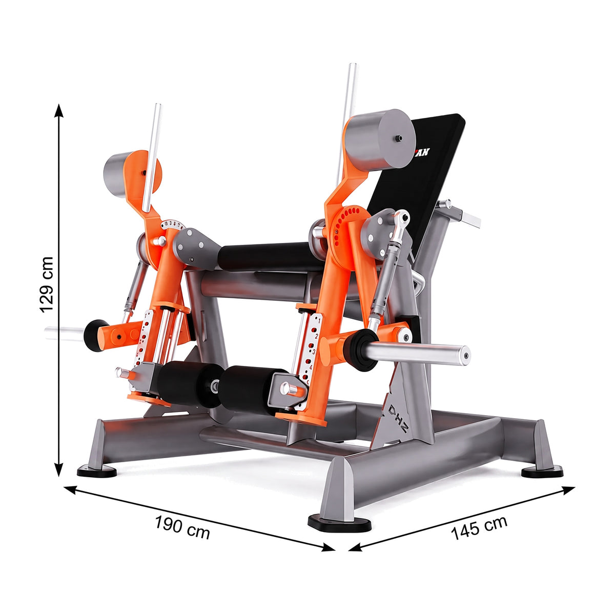 DHZ TITAN Extreme T906 Alternate Leg Extension – Beinstrecker für isoliertes Quadrizepstraining – alternate leg extension quadrizeps abmessungen