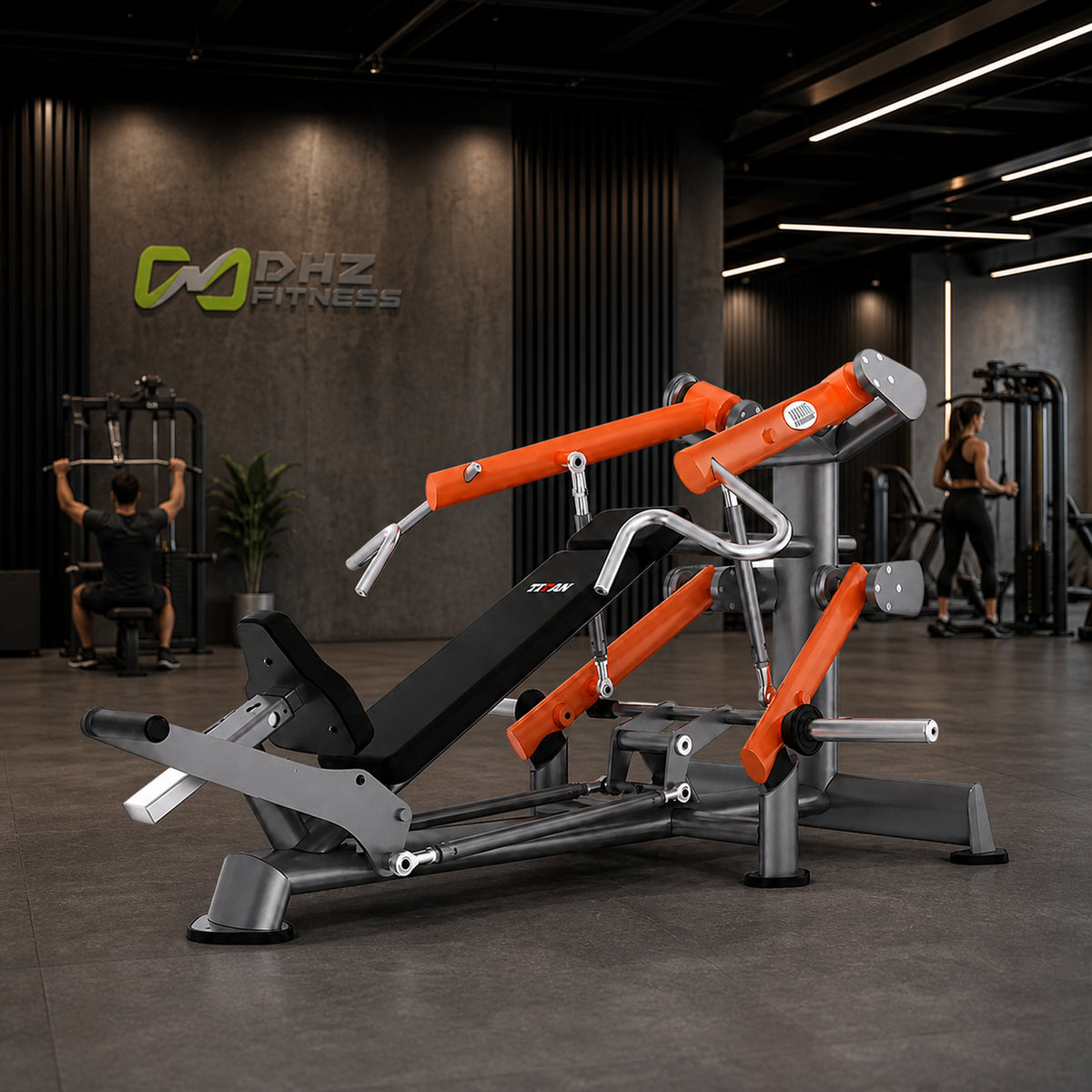 DHZ TITAN Extreme T910 Super Incline Chest Press – Schrägbank Brustpresse für obere Brust – super incline chest press obere brust performance ambiente urban