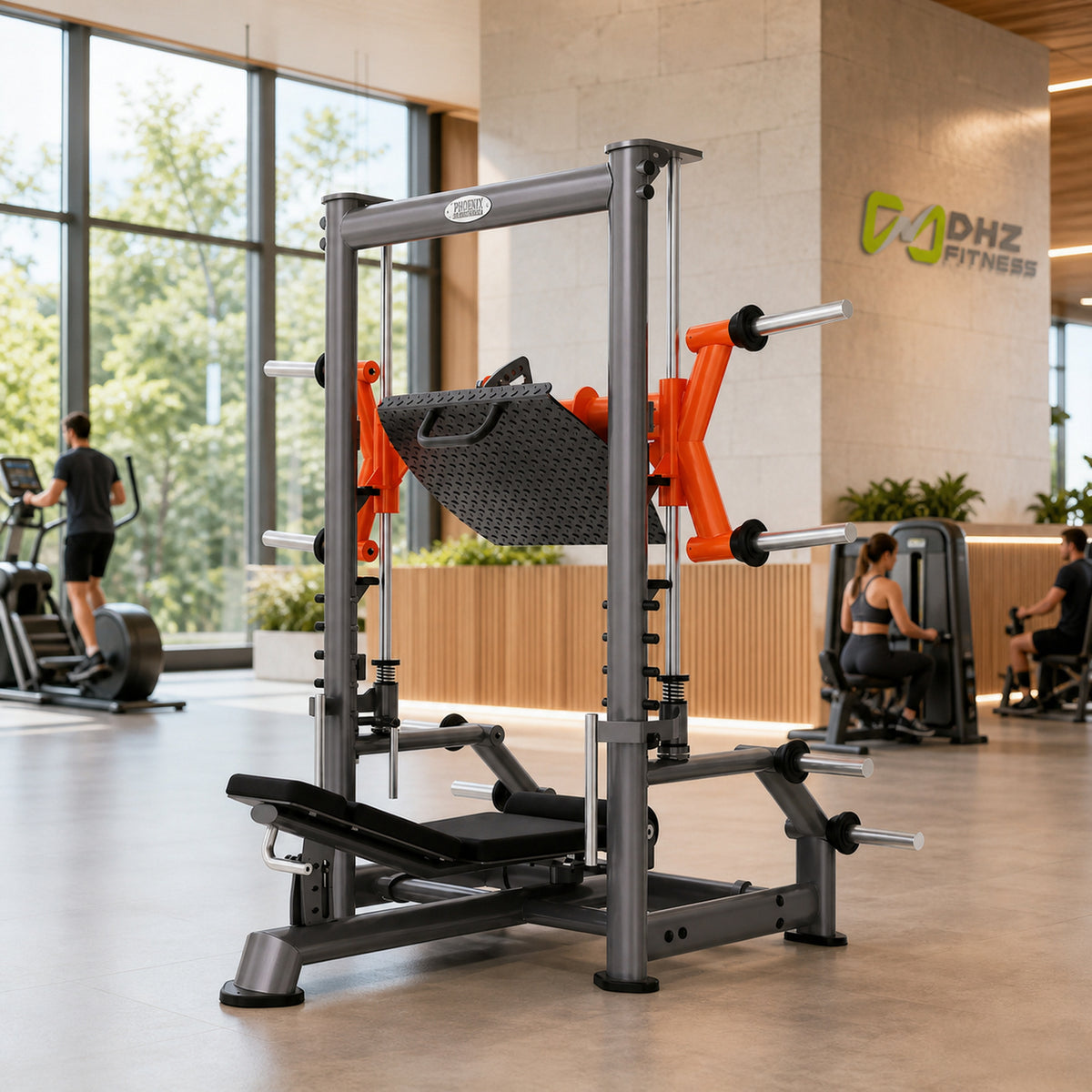 DHZ TITAN Extreme T919 Vertical Leg Press – Vertikale Beinpresse für Quadrizeps- und Beintraining – vertical leg press beinpresse premium ambiente hell