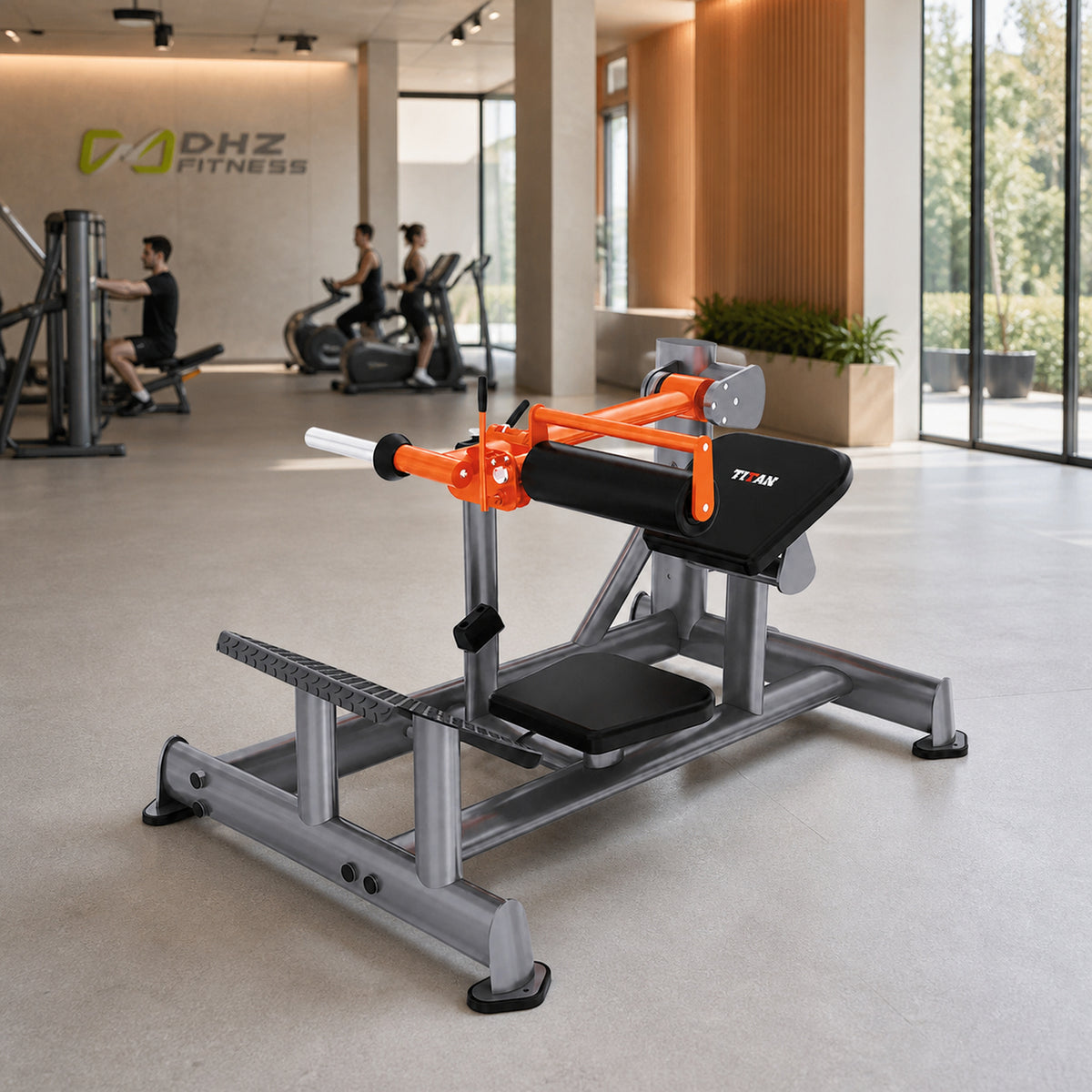 DHZ TITAN Extreme T925 Roller Hip Thrust – Hip Thrust Maschine für Gesäßtraining – roller hip thrust gesaesstraining premium ambiente hell