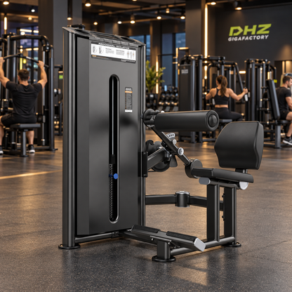 DHZ U2073 Abdominal Isolator frei im Fitnessstudio-Ambiente mit Training im Hintergrund