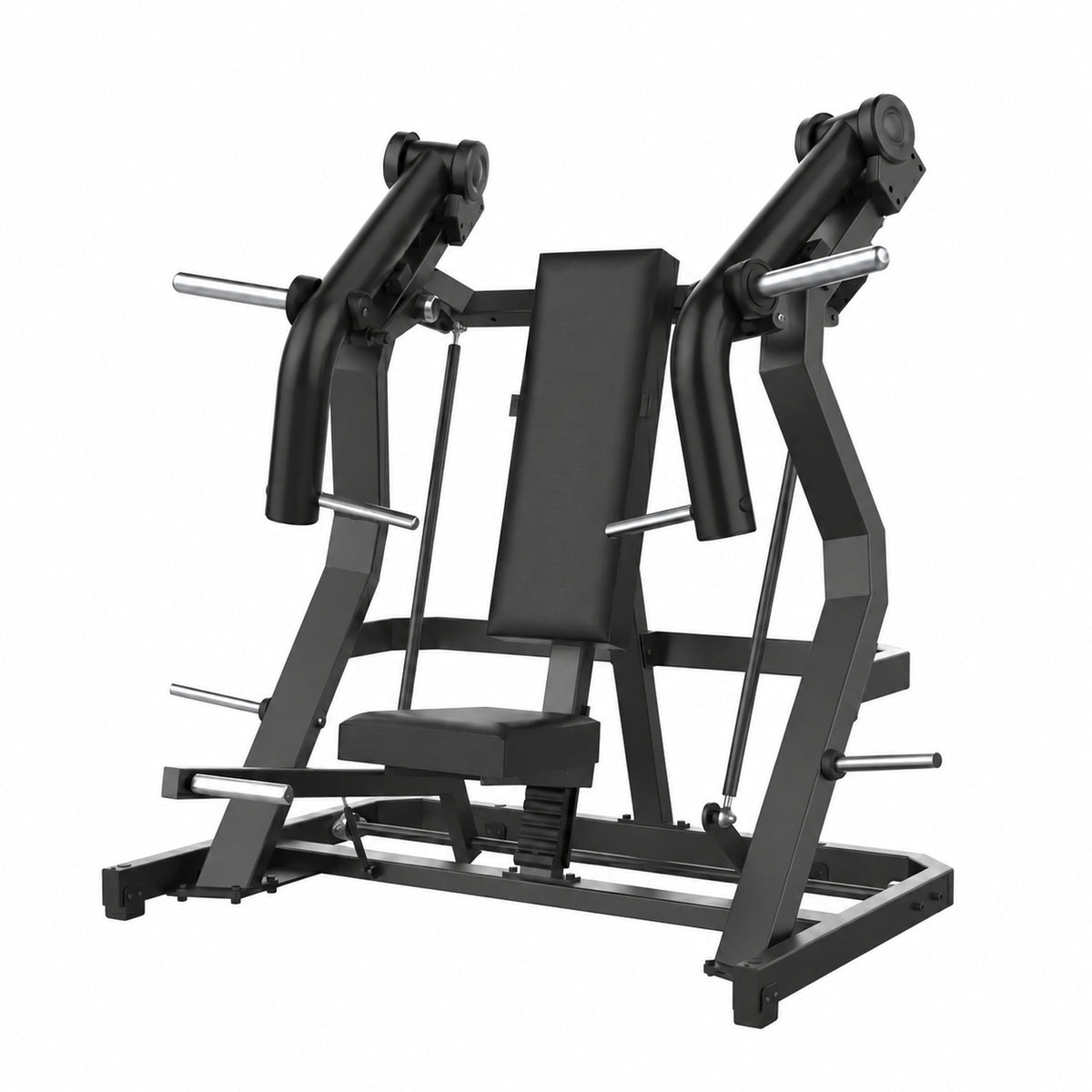 DHZ Y900 Y905L Brustpresse (Chest Press) mit Einstiegshilfe in Schwarz-Schwarz – Hauptansicht