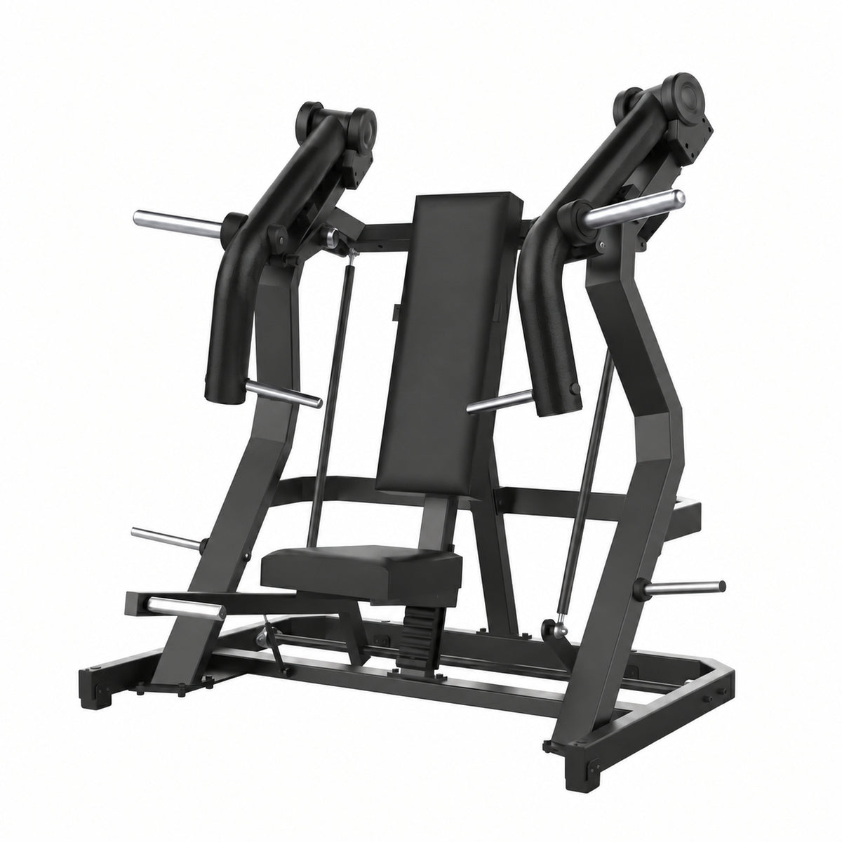 DHZ Y900 Y915L Schrägbank-Brustpresse (Incline Chest Press) mit Einstiegshilfe in Schwarz-Schwarz – Hauptansicht