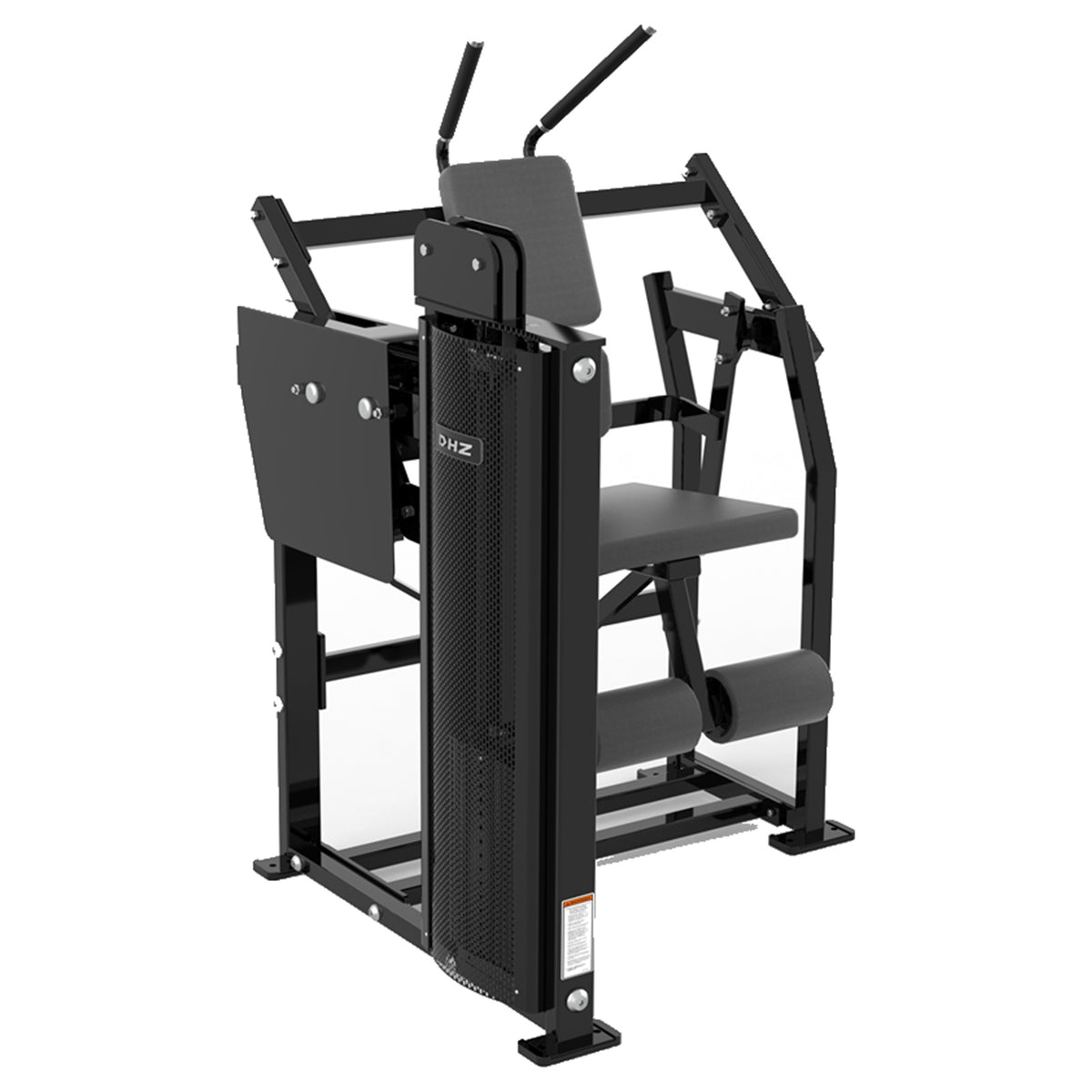 DHZ D-FORCE PM2046 Abdominal Crunch – Dual Weight Stack Bauchmaschine – schwarze Polster, Produktansicht 08