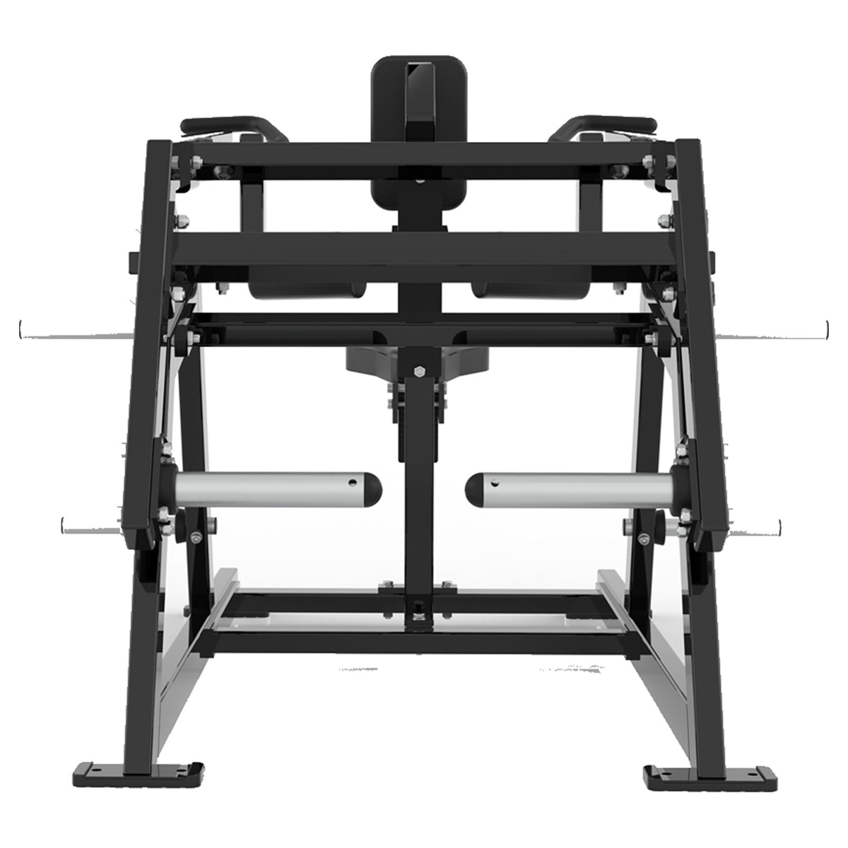 DHZ P-FORCE PM2018 Seated Dip – Plate Loaded Sitzende Dip-Maschine – schwarze Polster, Produktansicht 08