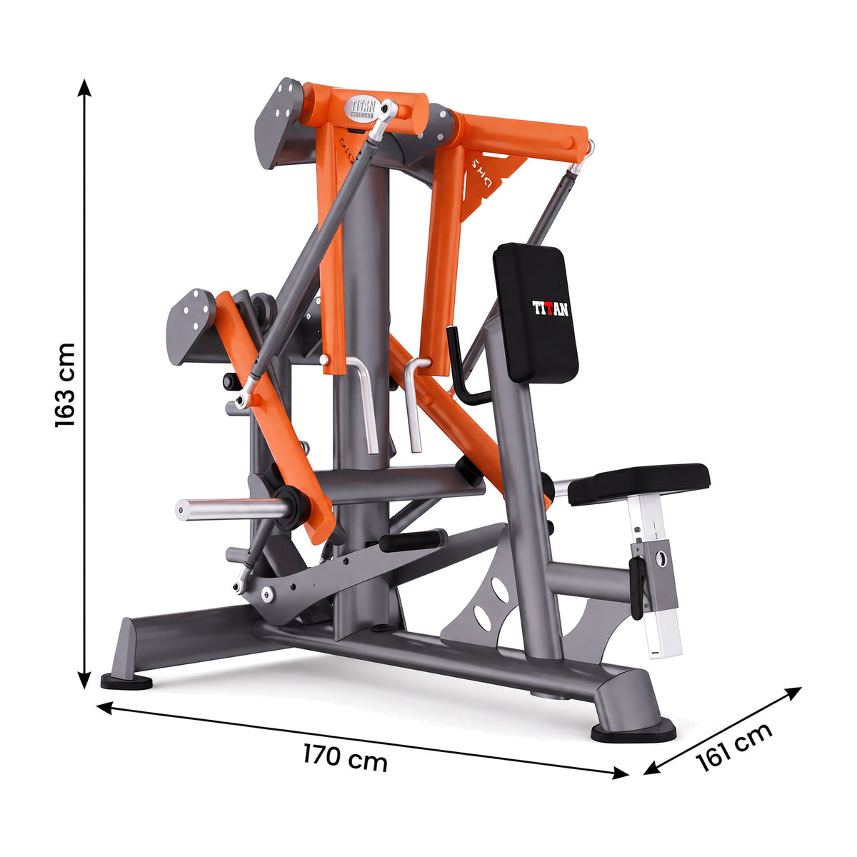 DHZ TITAN Extreme T904 Super Low Row Rudermaschine für oberen Rückenaufbau – super low row rueckentraining abmessungen