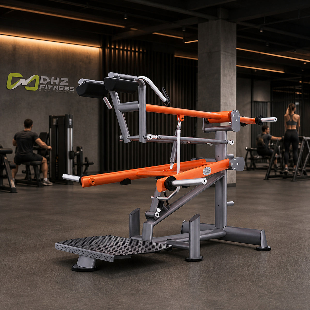 DHZ TITAN Extreme T912 Super Squat – Kniebeugenmaschine für Gesäß- und Beintraining – super squat gesaesstraining performance ambiente urban