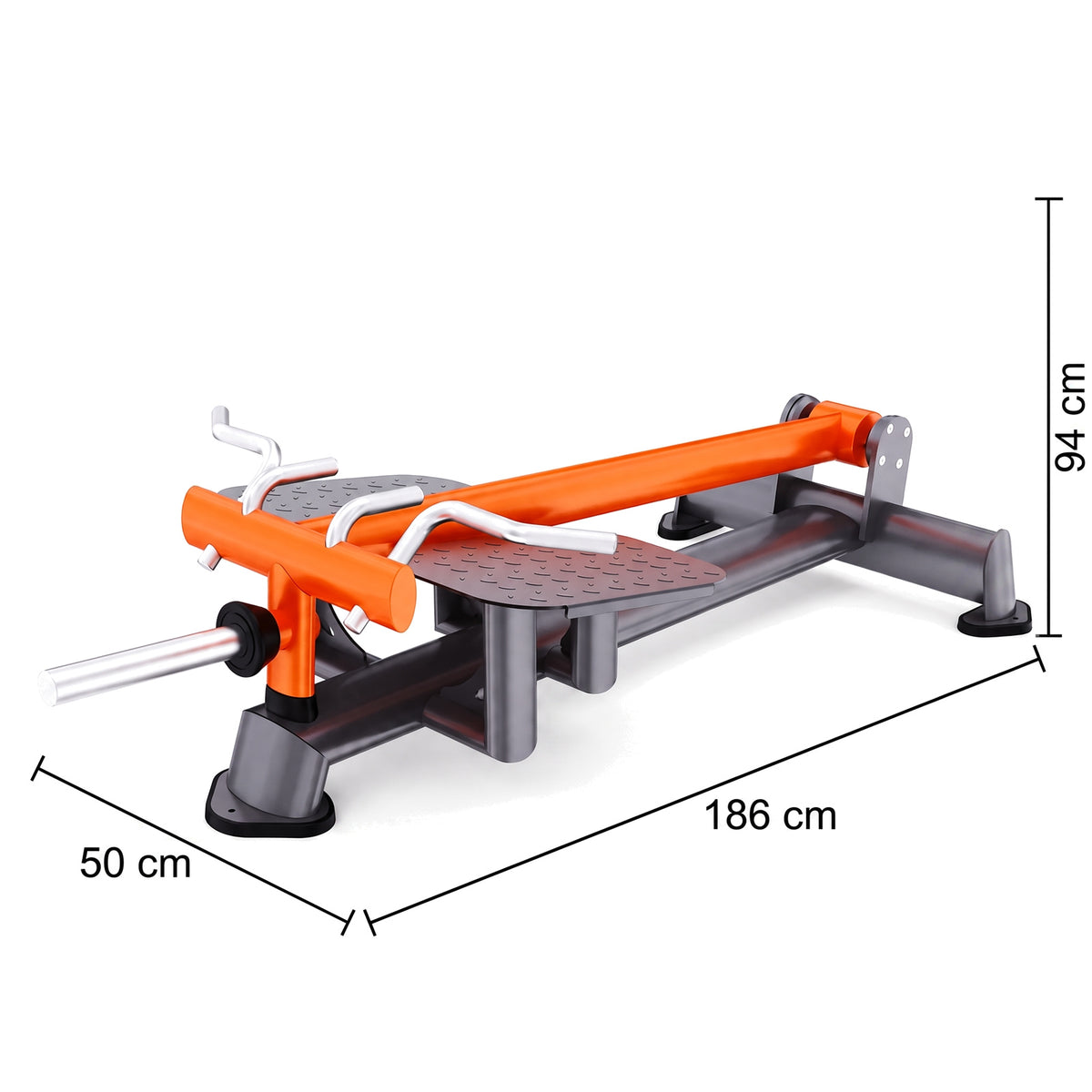 DHZ TITAN Extreme T917 Standing T-Bar Row – Professionelle Rudermaschine für effektives Rückentraining – standing t bar row rueckentraining abmessungen