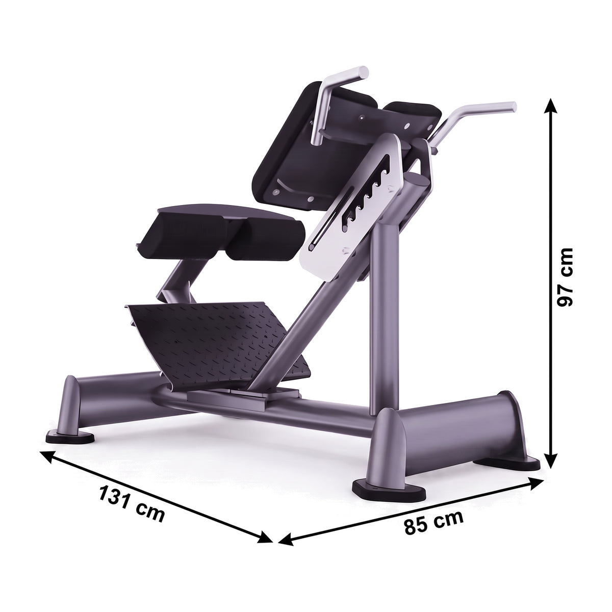 DHZ TITAN Extreme T935 Back Extension – Professionelle Hyperextension Bank für das Rückenstreckertraining – back extension hyperextension bank abmessungen