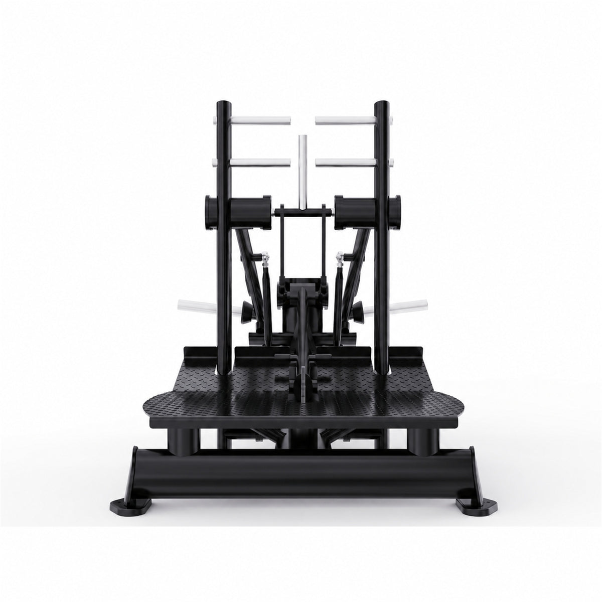 DHZ TITAN Extreme T940 Super Belt Squat – Professionelle Belt Squat Maschine für intensives Beintraining – super belt squat obsidian black frontansicht