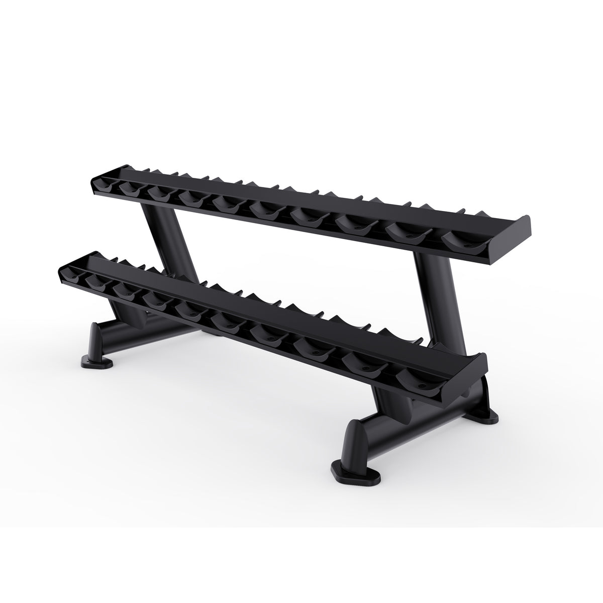 DHZ TITAN Extreme T943 Dumbbell Rack – Professioneller Kurzhantelständer – dumbbell rack kurzhantelstaender obsidian black hauptansicht