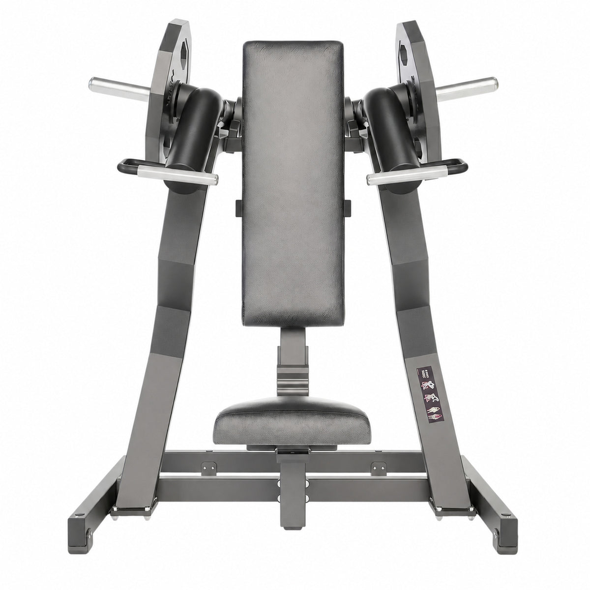 DHZ Y900 Y935 Schulterpresse (Shoulder Press) in Schwarz-Schwarz – Frontansicht