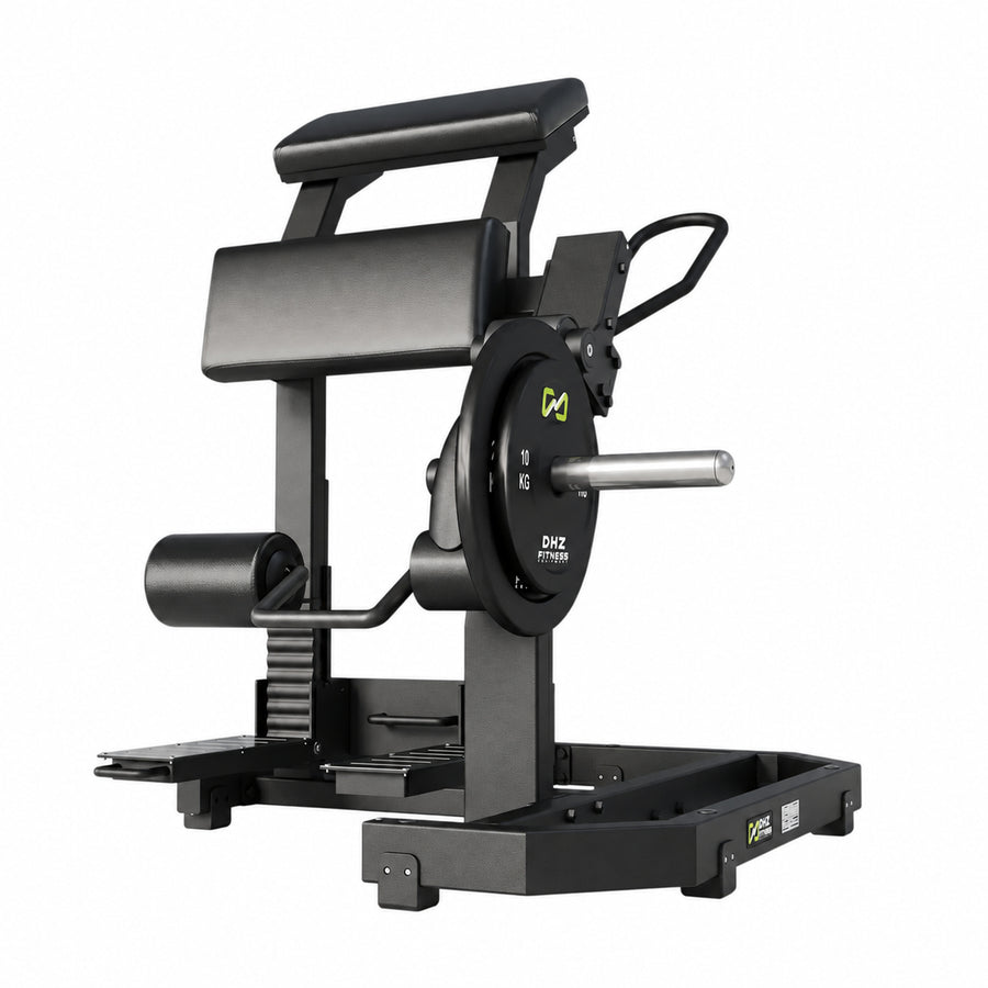 DHZ Y900 Y955 Beinbeuger (Leg Curl) in Schwarz-Schwarz – Hauptansicht
