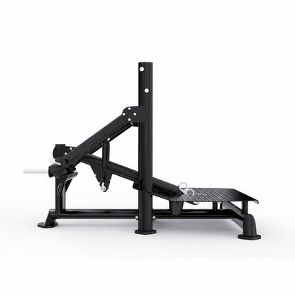 DHZ TITAN Extreme T940 Super Belt Squat – Professionelle Belt Squat Maschine für intensives Beintraining – super belt squat obsidian black seitenansicht