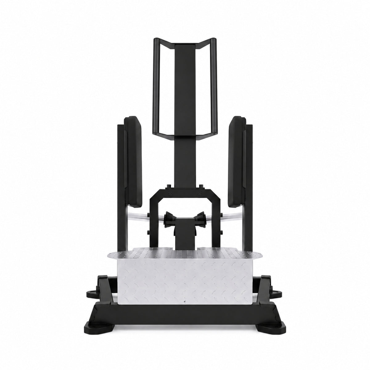 DHZ TITAN Mechanix Y985ZA Standing Abductor – Plate Loaded Abduktorenmaschine – dhz titan mechanix y985za standing abductor obsidian black frontansicht 