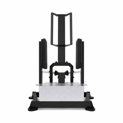 DHZ TITAN Mechanix Y985ZA Standing Abductor – Plate Loaded Abduktorenmaschine – dhz titan mechanix y985za standing abductor obsidian black frontansicht 
