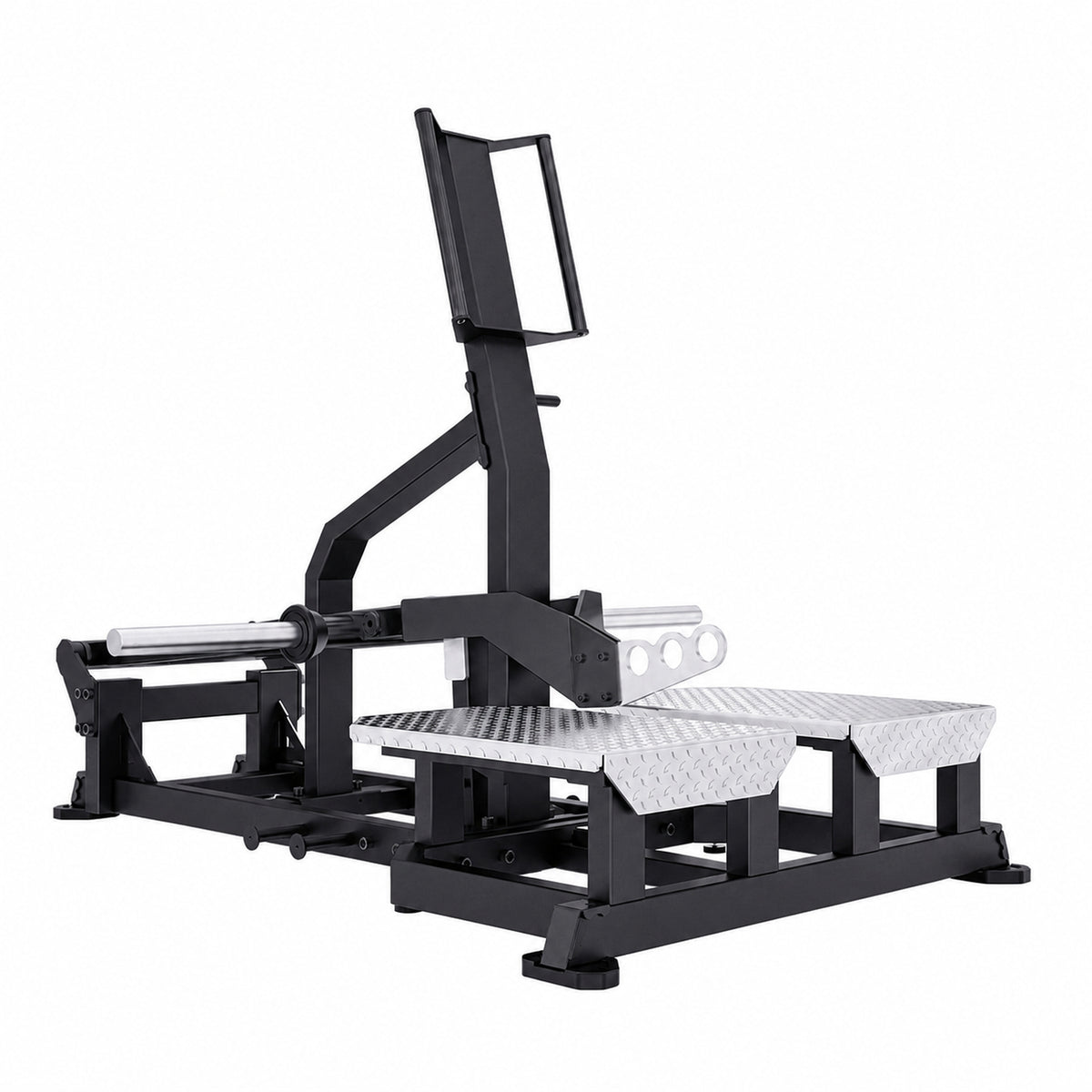 DHZ TITAN Mechanix Y986ZA Belt Squat – Plate Loaded Kniebeugenmaschine – dhz titan mechanix y986za belt squat obsidian black hauptansicht 