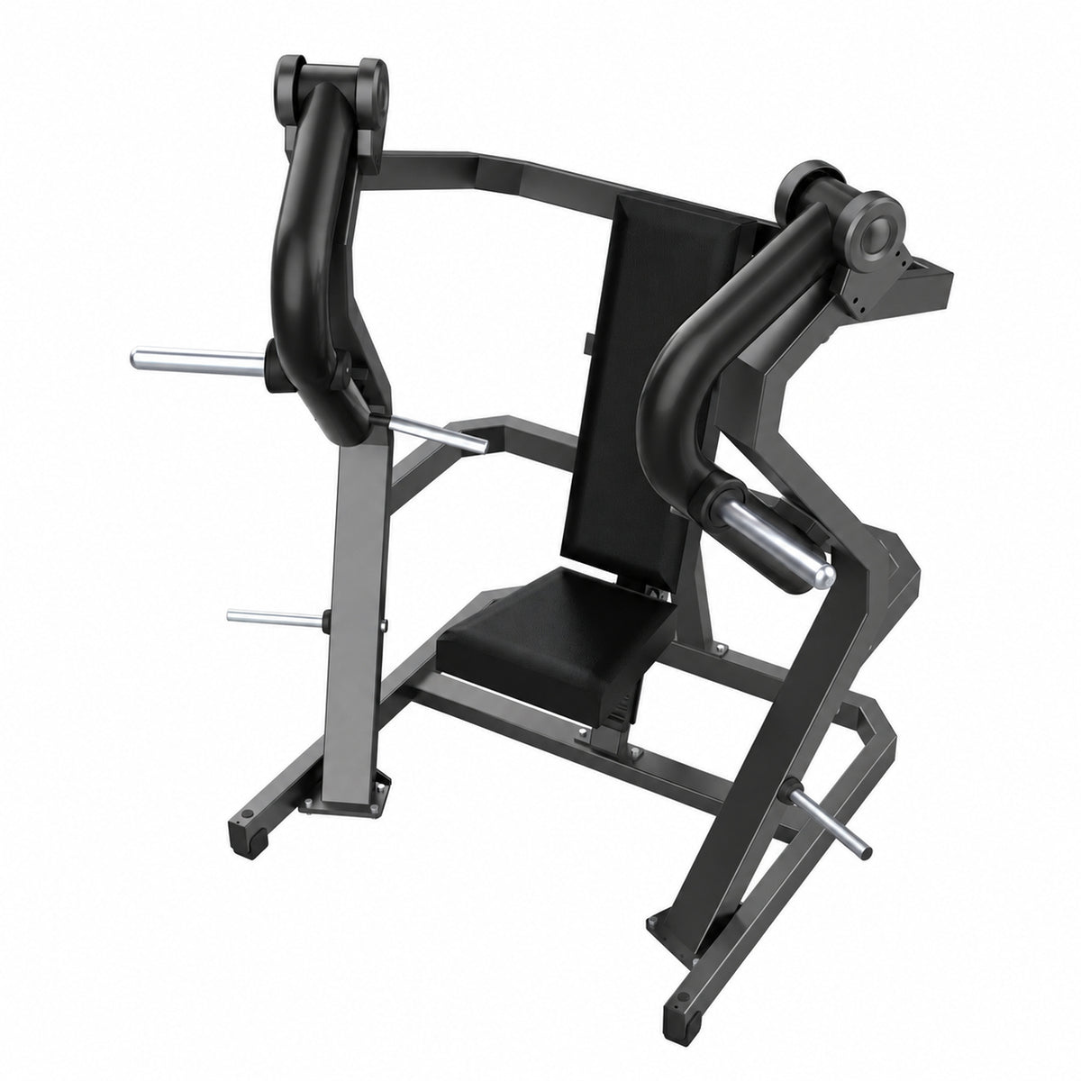 DHZ Y900 Y905 Brustpresse (Chest Press) in Schwarz-Schwarz – Schrägansicht