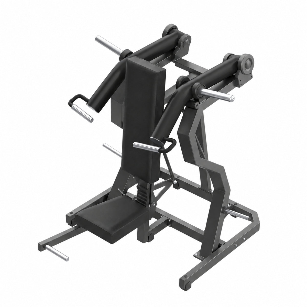 DHZ Y900 Y935L Schulterpresse (Shoulder Press) mit Einstiegshilfe in Schwarz-Schwarz – Ansicht von oben