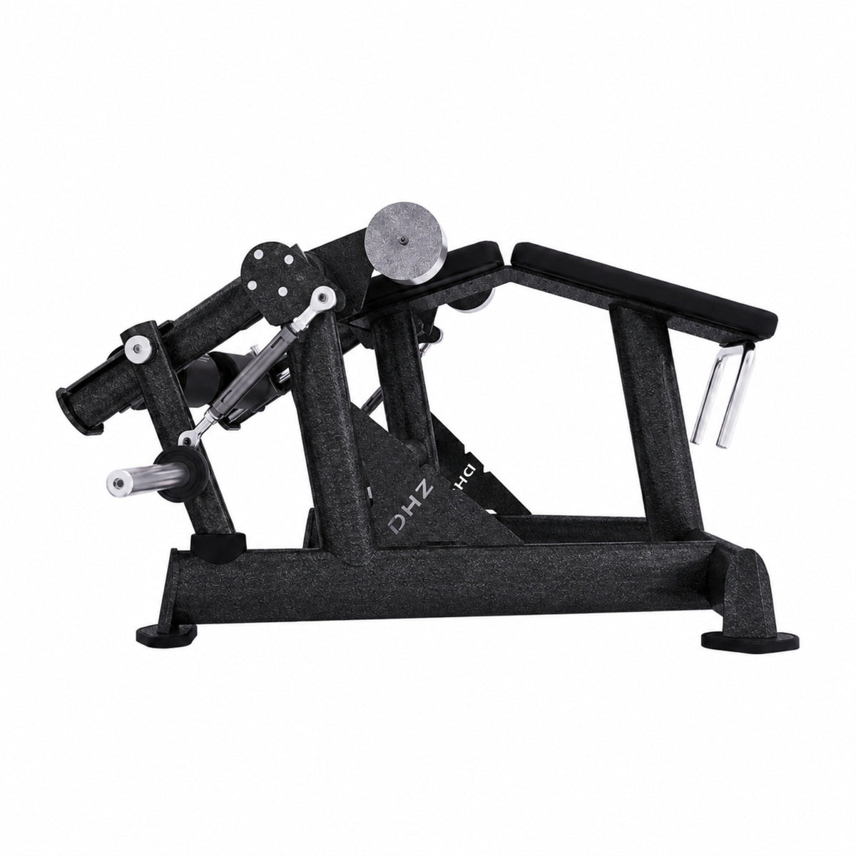 DHZ TITAN Extreme T907 Alternate Leg Curl – Beinbeuger für isoliertes Hamstring-Training – alternate leg curl obsidian black seitenansicht