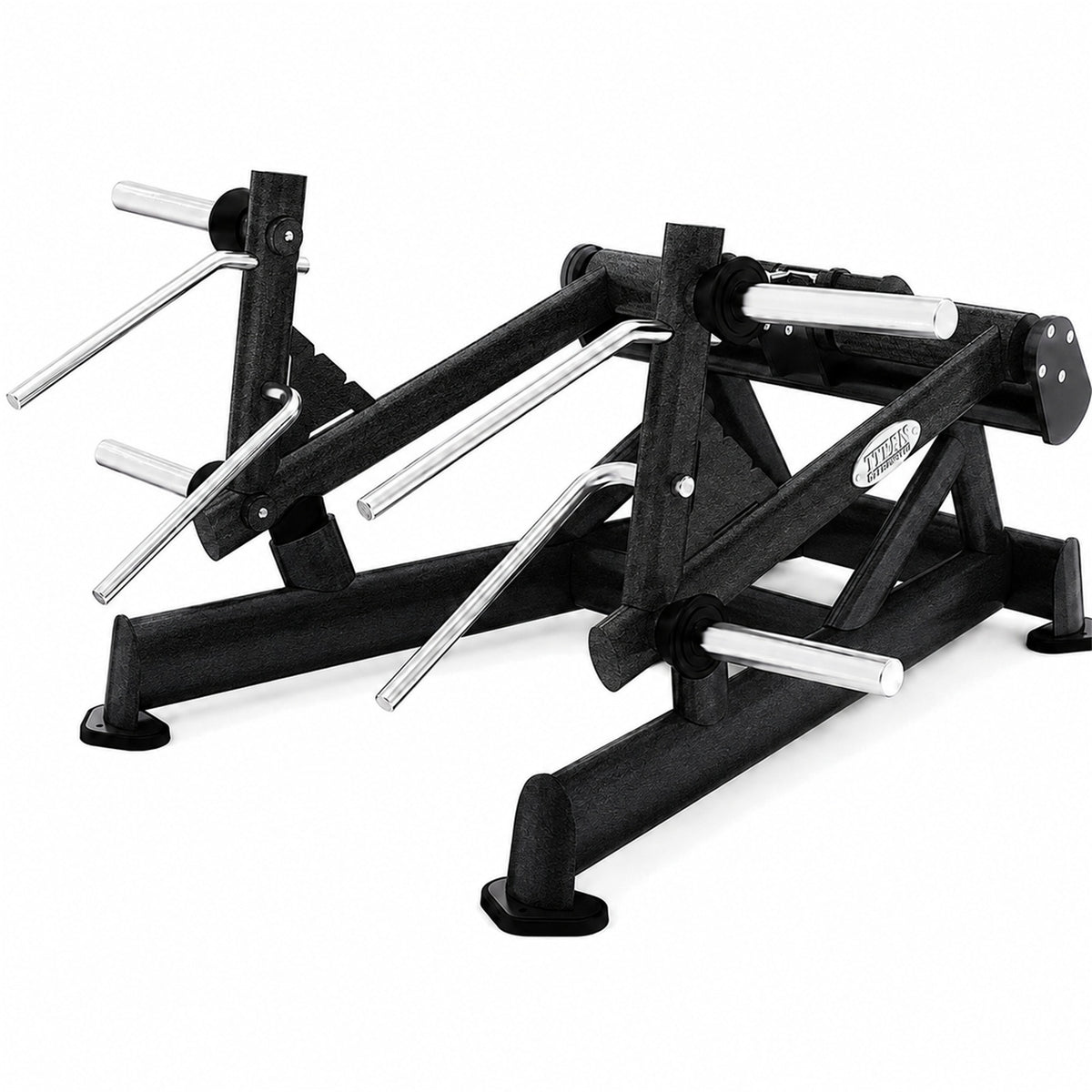 DHZ TITAN Extreme T918 Double Deadlift – Kreuzhebe-Maschine für Rücken- und Beintraining – double deadlift kreuzheben obsidian black hauptansicht