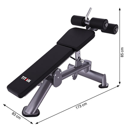 DHZ TITAN Extreme T929 Adjustable Decline Bench – Verstellbare Negativbank – adjustable decline bench negativbank abmessungen