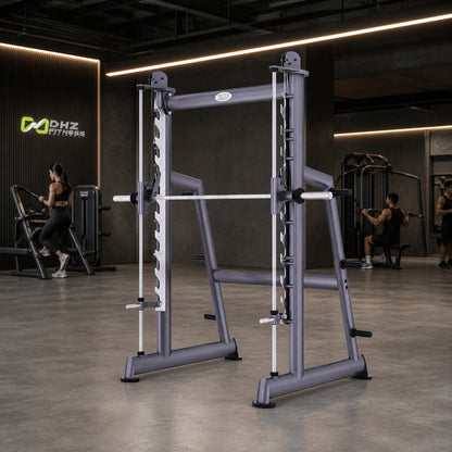 DHZ TITAN Extreme T938 Smith Squat Rack – Professionelle Smith Machine – smith squat rack performance ambiente urban