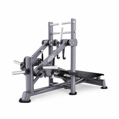 DHZ TITAN Extreme T940 Super Belt Squat – Professionelle Belt Squat Maschine für intensives Beintraining – super belt squat titan grau dreiviertelansicht