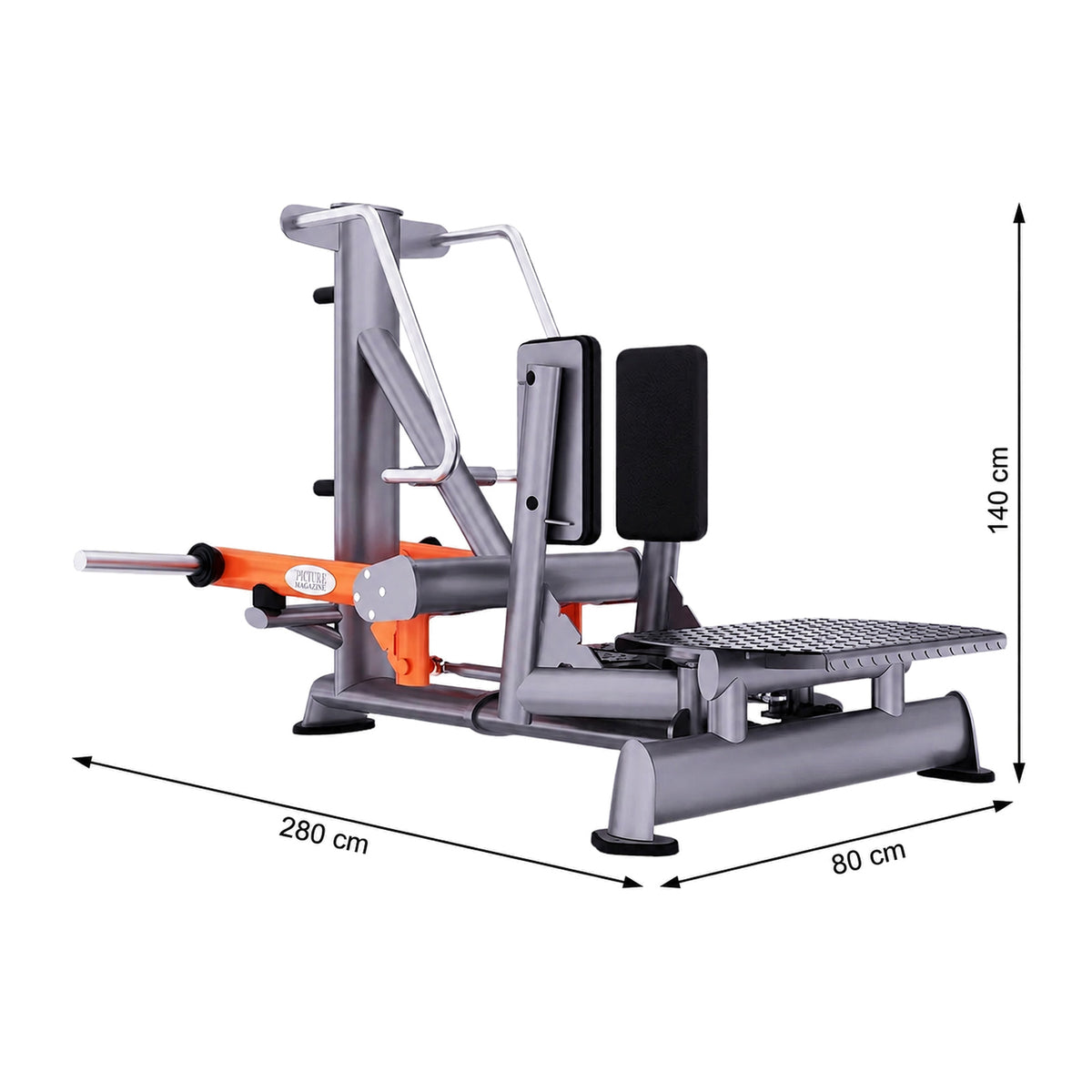 DHZ TITAN Extreme T947 Standing Abductor – Professionelle Plate-Loaded – standing abductor abmessungen