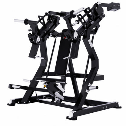 DHZ TITAN Mechanix Y915ZA Incline Chest Press - Plate Loaded Brustpresse für obere Brust – incline chest press obsidian black hauptansicht