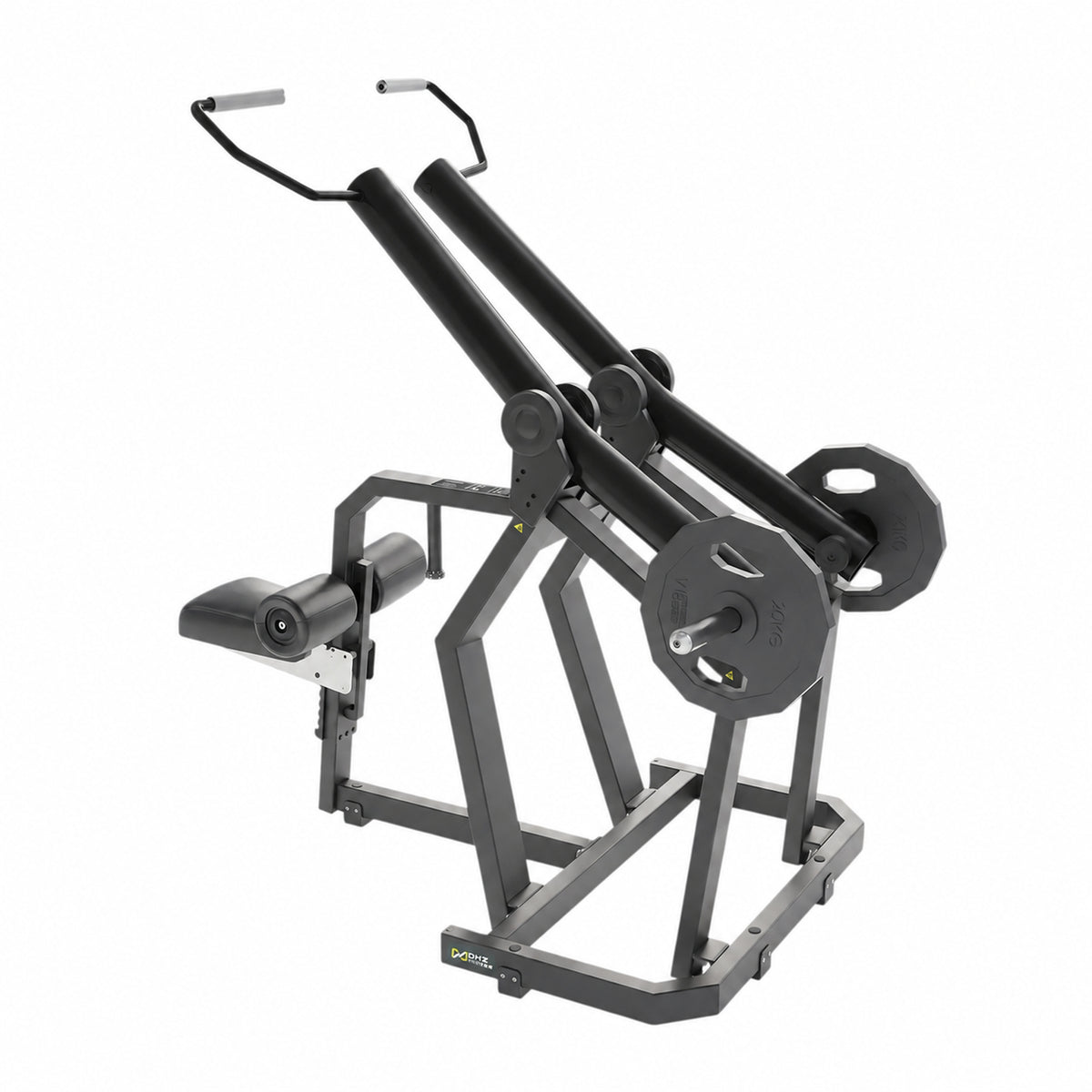 DHZ Y900 Y920 Latzugmaschine (Pull Down) in Schwarz-Schwarz – Rückansicht