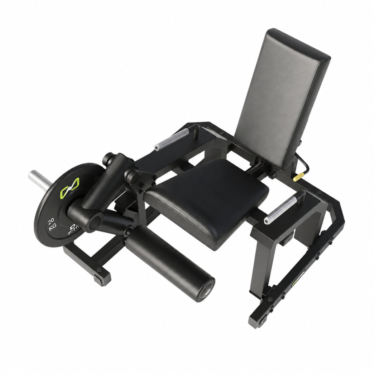 DHZ Y900 Y960 Beinstrecker (Leg Extension) in Schwarz-Schwarz – Ansicht von oben