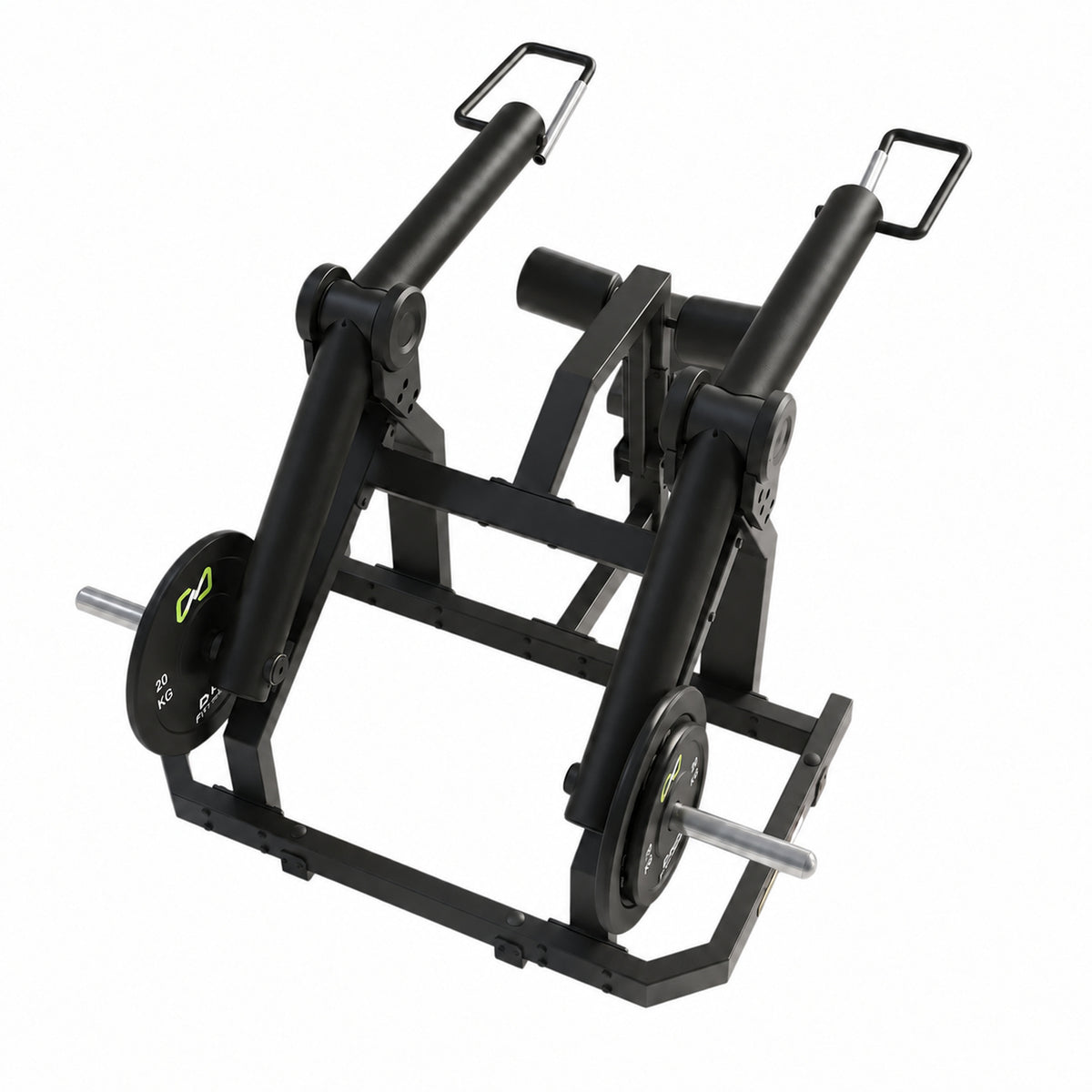 DHZ Y900 Y965 Sitzende Dip-Maschine (Seated Dip) in Schwarz-Schwarz – Ansicht von oben
