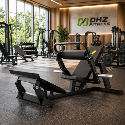DHZ A602 Hip Thrust Walkthrough – Produktansicht des professionellen Fitnessgeräts – Fitnessstudio, Krafttraining und kommerzieller Studioeinsatz