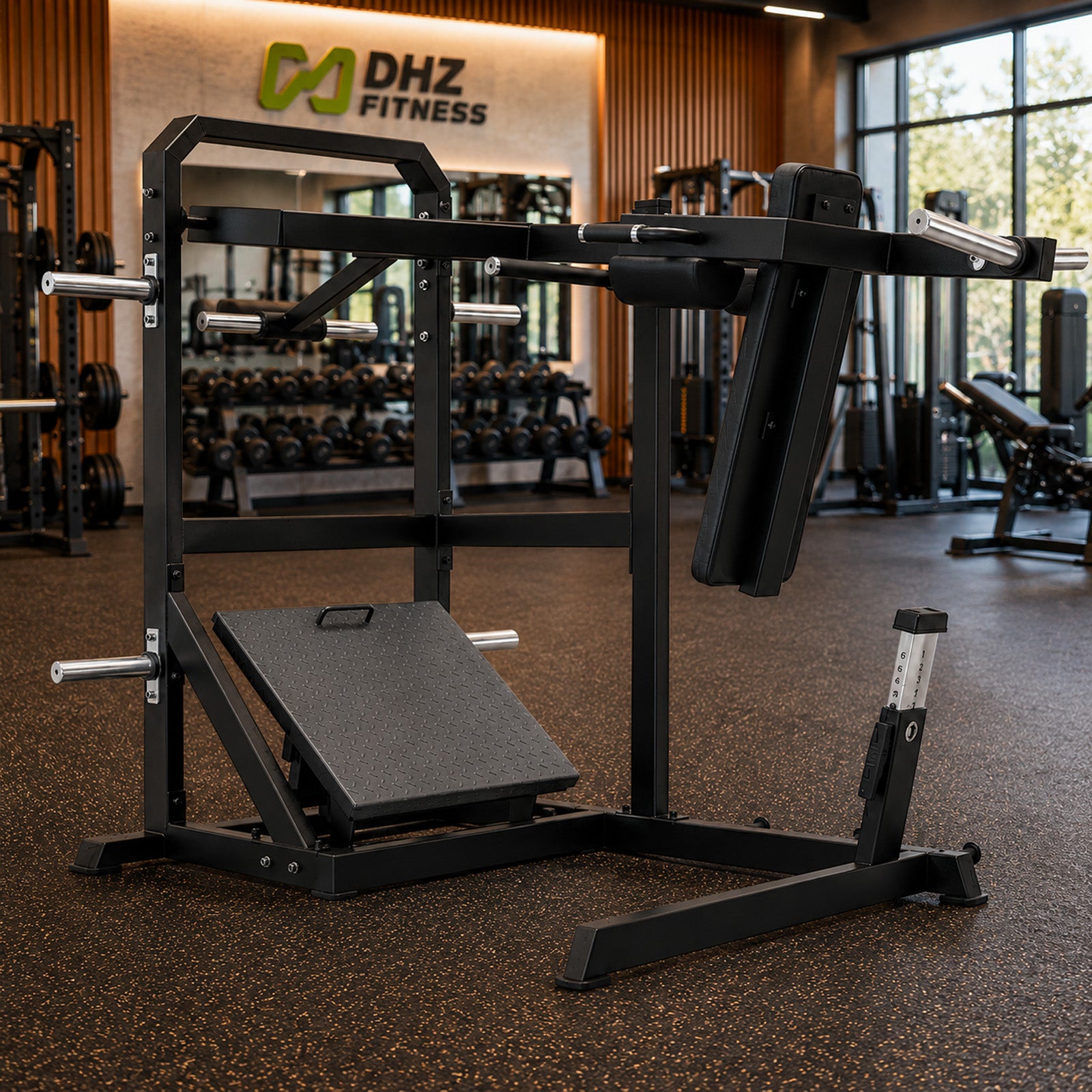DHZ A610 Pendulum Squat – Plate Loaded Kniebeugenmaschine – DHZ